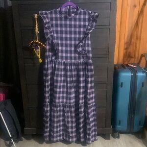 Blackmilk Plaid Purple Dress - CottageCore #NWT